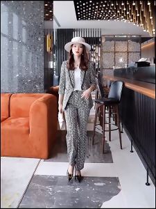 Set Vest 3 Món cotton Lụa Dáng Dài Full Size M L XL XXL - ROSA R20 Sang Trọng