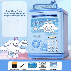 MeiLedi 2025 New Childrens Savings Box Girls Money Box No Outgoing Password Lock Savings Safe Plastic Cartoon Design
