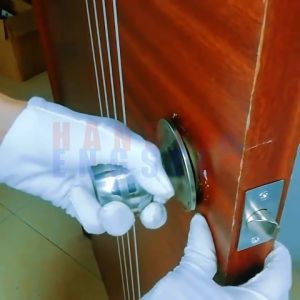 Handel Kunci Pintu Putar Silver Stainless Kamar Mandi Pegangan Pintu Toilet Gagang Kunci Pintu