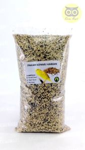 KICAU MART Pakan Harian Kenari 1 Kg Sempati Mix Seed Komplit Canary Seed Nigger Niger Seed Biji Sawi Pakan Makanan Burung Kenari Blackthroat Finch 3 Macam