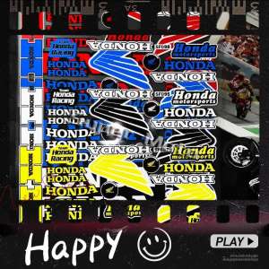 Reflective Sticker Motorcycle Body Decoration Decals Helmet  Visor Windshield Glass Sticker Accessories For Honda cbr650r CB 400 x/f cb750 1300 CBR400/300/250/500R CBR 600rr 1000R 500F/X RVF HRC