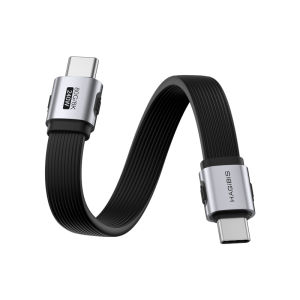 Hagibis | Super Short 80Gbps USB4 Thunderbolt 5 Data Cable CTOC Flat