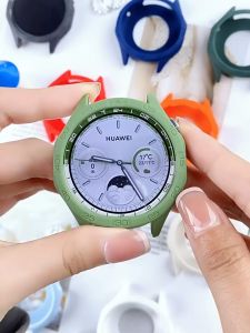 Watchband For Huawei Watch GT5 GT4 46mm Strap Silicone Same Color Case for HUAWEI GT4/GT5 46MM