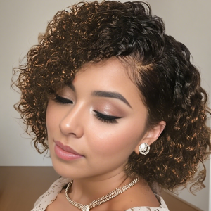 Mái Tóc Giả Pixie Cắt Ngắn Kiểu Sóng Sâu Tự Nhiên Bằng Tóc Người Chất Liệu Ren Trước 13x4 Tóc Nối Ren Trong Suốt Tóc Remy Dành Cho Nữ