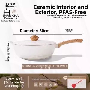 Amercook | Non-stick Smokeless Ceramic Frying Pan