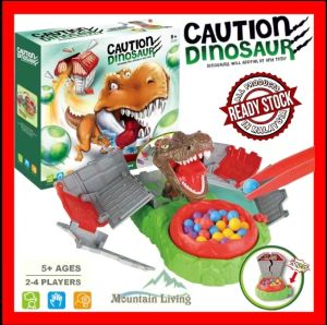 (READY STOCK) CAUTION DINOSAUR Board Game Dinosaur Surprise House Family Fun Game