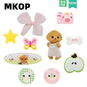 MKOP Premium Hole Shoe Accessories DIY Shoe Buckle Parts Little Dog Bow Tie Shoe Flower Suitable for Crocs/Cross