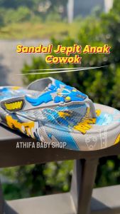 Sandal Jepit Karet Anak Laki-Laki 1-10 Tahun Karakter BTMAN Terbaru