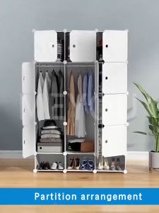 Bedroom Wardrobe Magic Clothes Cabinet Clothes Storage  DIY Clothes Organiser almari baju Almari pakaian 衣櫥