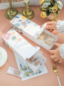 Hộp Đóng Gói Bánh Xốp Bông Tuyết Hộp Bánh Trứng Hộp Bánh Quy Bơ Cứng Hộp Quà