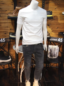 Áo Thun Nam Tay Ngắn Mùa Hè Mỏng Ôm Vừa Vặn Chất Liệu Cotton Pha Trộn Thời Trang Thường Ngày Phong Cách Mỹ