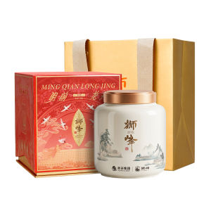 SHIFENG | First Pick Mingqian Premium Longjing Spring Green Tea White Porcelain Gift Box