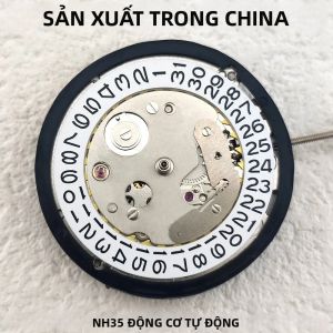 Bộ Máy Đồng Hồ Cơ Lịch Kép NH35A/NH36A Phụ Kiện Thay Thế Phong Cách Nhật Bản Bánh Xe Ngày Màu Trắng Sản Xuất Tại Trung Quốc