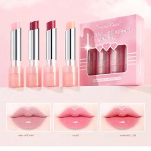 Hydrating Jelly Lip Balm พร้อม Tinted สี Plumps Lightens Lines สําหรับ Nourished Lips แต่งหน้าเครื่องสําอางค์ Stick