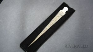 Penggaris Taper Lancip Stainless 1-15mm & Penggaris Besi 15 Cm