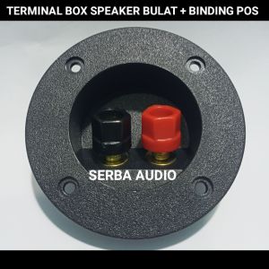 Terminal Box Speaker Bulat Lengkap Binding Pos