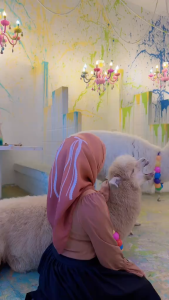 HIJAB SEGIEMPAT GRADASI PITA / JILBAB VOAL MOTIF OMBREE TERBARU / KERUDUNG MOTIF STANDAR