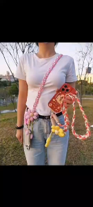 Phone Case Lanyard Universal Crossbody Adjustable Shoulder Strap National Fashion Ancient Style Xiangyun New All-Match Hanging Chain Solid