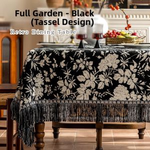 HOUGOUXIANG | Vintage Luxury Tablecloth Tassel
