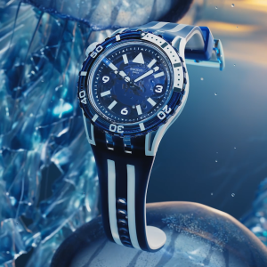 Swatch Sea Wasp (SSCU09N100) Blue 44mm Silicone Watch