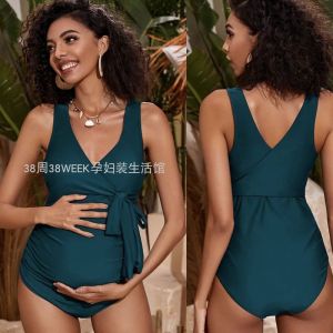 Bộ Đồ Bơi Một Mảnh Cạp Cao Che Bụng Cho Bà Bầu Cỡ Lớn Gợi Cảm Có Thể Điều Chỉnh Cho Phụ Nữ Béo Phì Mùa Hè 2021
