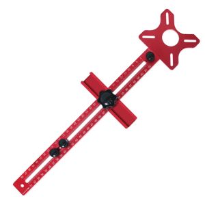 Extended 3 in 1 Router Milling Groove Bracket9-61cm Radius Router Circle Cutting JigAluminum Cabinet Hardware Jig for Woodwork