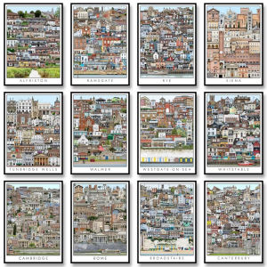 Vintage Abstract Cityscape Artwork Jigsaw Puzzle 1000Pieces Stress Relief Puzzle Wall Art Decor Gift