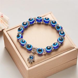 Charm Evil Eye Bead Protection Good Luck Bracelet Jewelry Hamsa Hand Bracelet Blue