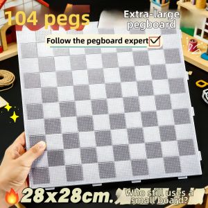XUEDELE | Durable High Temperature Resistant Transparent Bead Base Plate Long Pins for 104 Beads Enlarged Thicker
