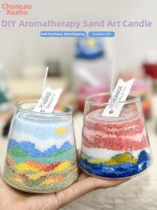 DIY Creative Childrens Sand Art Scented Candle Kit