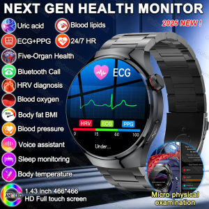 2025 New For HUAWEI Health Monitoring Smart Watch Blood Lipids Uric Acid  For Men Clock 24/7 ECG+PPG Bluetooth Call smartwatches
