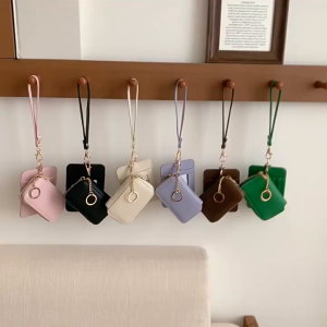 Dual-use! Key bag and card holder set INS style Korean simple ladies wallet card holder spot PURSE