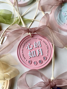 Creative Handmade Aromatherapy Gypsum White Body Painted Color Festive Word Plate Matching Activity Group Building Salon Car Pendant