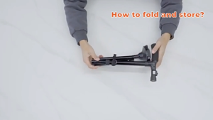 🇸🇬 ReadyStock - Collapsible Telescopic Folding Cane With Extra Assist For Elder Mothers the Elder Fathers Walking stick elderly/Collapsible Telescopic Folding Cane