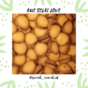 SNACK KILOAN KUE NASTAR LOVE 250 GRAM | CEMILA MURAH MAKASSAR