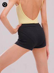 Black Ballet Dance Shorts Womens Practice Pants High Waist Three-Inch Length Fitness Exercise Sports Yoga Ballet Skirt