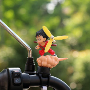 Adorable Windmill Electric Car Decoration Monkey King Motorcycle Cartoon Animal New Model Car Interior Accessories Joycs Brand