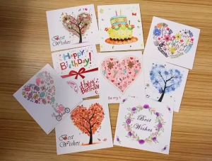 🇲🇾 🔥Ready Stock🔥 Greeting Wish Thank You Message Card Valentines Day Wedding Party Birthday Bouquet Gift Kad Ucapan
