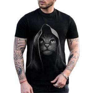 Casual 3D Printed Short Sleeve T-shirt Casual 3D Print Short Sleeve T-shirt Men