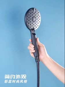 ฝักบัว อาบนํ้า แผงขนาดใหญ่ ฝักบัวอาบน้ําแรงดันสูง สีดำ หัวฝักบัว ฝักบัว อาบนํ้า