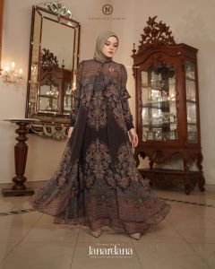 WARNA BROWN SUGAR / JANARDANA SARIMBIT 2025 BY NADHEERA LUXURY / GAMIS TERBARU.BISA COD / PREMIUM MEWAH