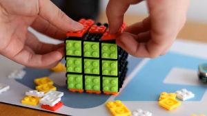 GreYi Personalized Colour Bricks Magic Cube / Diy Lego cube / Toy education /puzzle / Traditional Game / Boys Girls Gift