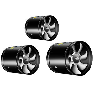 【New Arrival】 4 6 8 Inch Pipe Exhaust Fan 2800RPM Pipe Ventilation Fan Metal Bathroom Exhaust Fan Low Noise Kitchen Air Ventilator for Kitchen Washroom Canteen