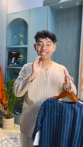 KURTA TELUK BELANGA JALUR COTTON MEN KURTA MURAH COTTON KURTA LENGAN PANJANG KOLEKSI JENIN MEN MUSLIM WEAR