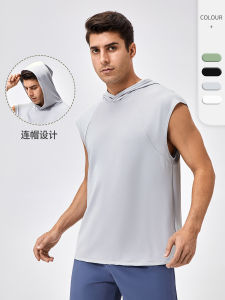 Mens Sporty Quick-Dry Vest Top Fitness Running Loose Top Sleeveless T-Shirt Ultra-Light Breathable Moisture-Wicking