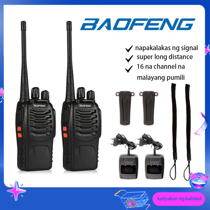 Baofeng BF 888s set of 6 Portable Mini Walkie Talkie Long Range 5 Watts UHF Transceiver 400-470MHz Clear audio Handheld Two Way Radio Walkie-Talkies Outdoor Waterproof/dustproof/shockproof 16 Channels 5KM No PC Programming Required