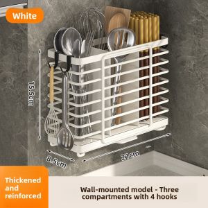WEIMEIYUAN | Stainless Steel Chopstick Organizer with Spoon Holder and Water Catcher