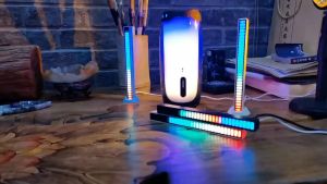 Lampu LED RGB Bar Strip Spectrum Audio Indicator Music Sound Control Music Atmosphere Light Gaming