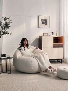 Ghế Sofa Lười Hạt Xốp Bean Bag 3II HOME Cao Cấp Dáng Lê 3 Size M/L/XL Vỏ Ghế Vải Nhung Tăm Hạt Xốp EPS 2mm 3mm Đã Qua Công Đoạn Khử Mùi An Toàn Thân Thiện  Phong Cách Hiện Đại