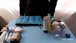 MR Travel Women Makeup Organizer Bag Multi Compartment Bag Cosmetic Bag Travel Kit Double Zipper Handbag Organizer 多功能旅行收纳袋